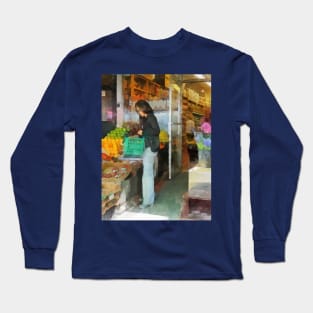 Hoboken NJ - Buying Fresh Fruit Long Sleeve T-Shirt